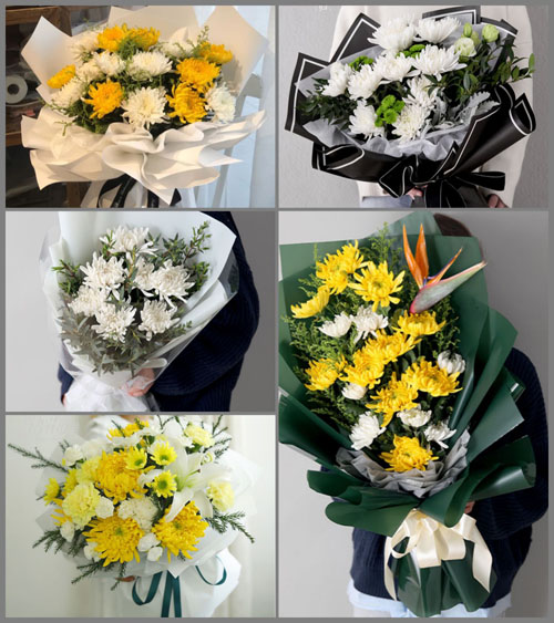 山西忻州五台县蒋坊乡白事花束代送